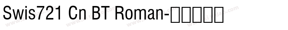 Swis721 Cn BT Roman字体转换